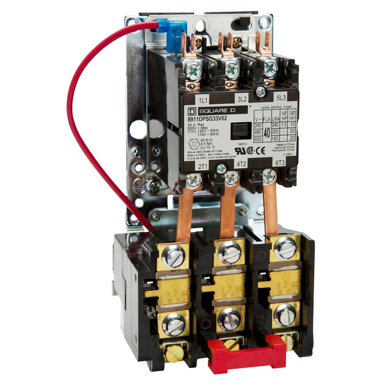 8911DPSO23V02 - Square D 25 Amp 3 Pole 600 Volt Electric Motor Starter