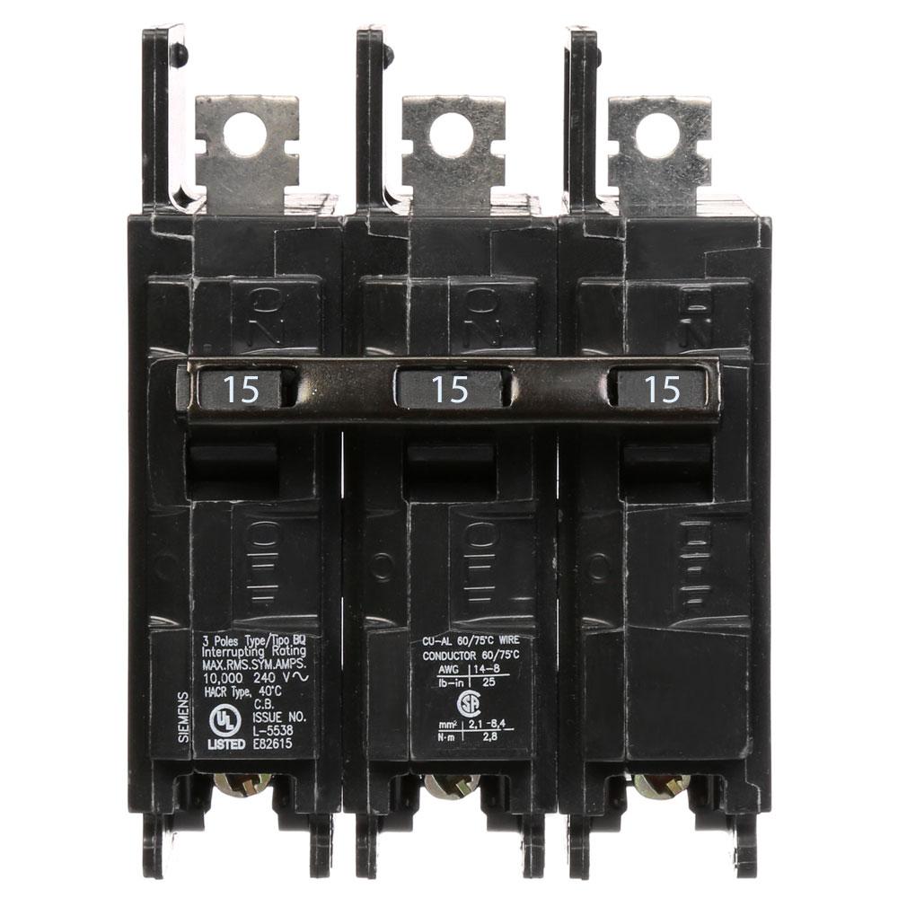 workーVienna Siemens QT 15-amp/40-amp 4-Pole Quad Circuit Breaker Q21540CT at