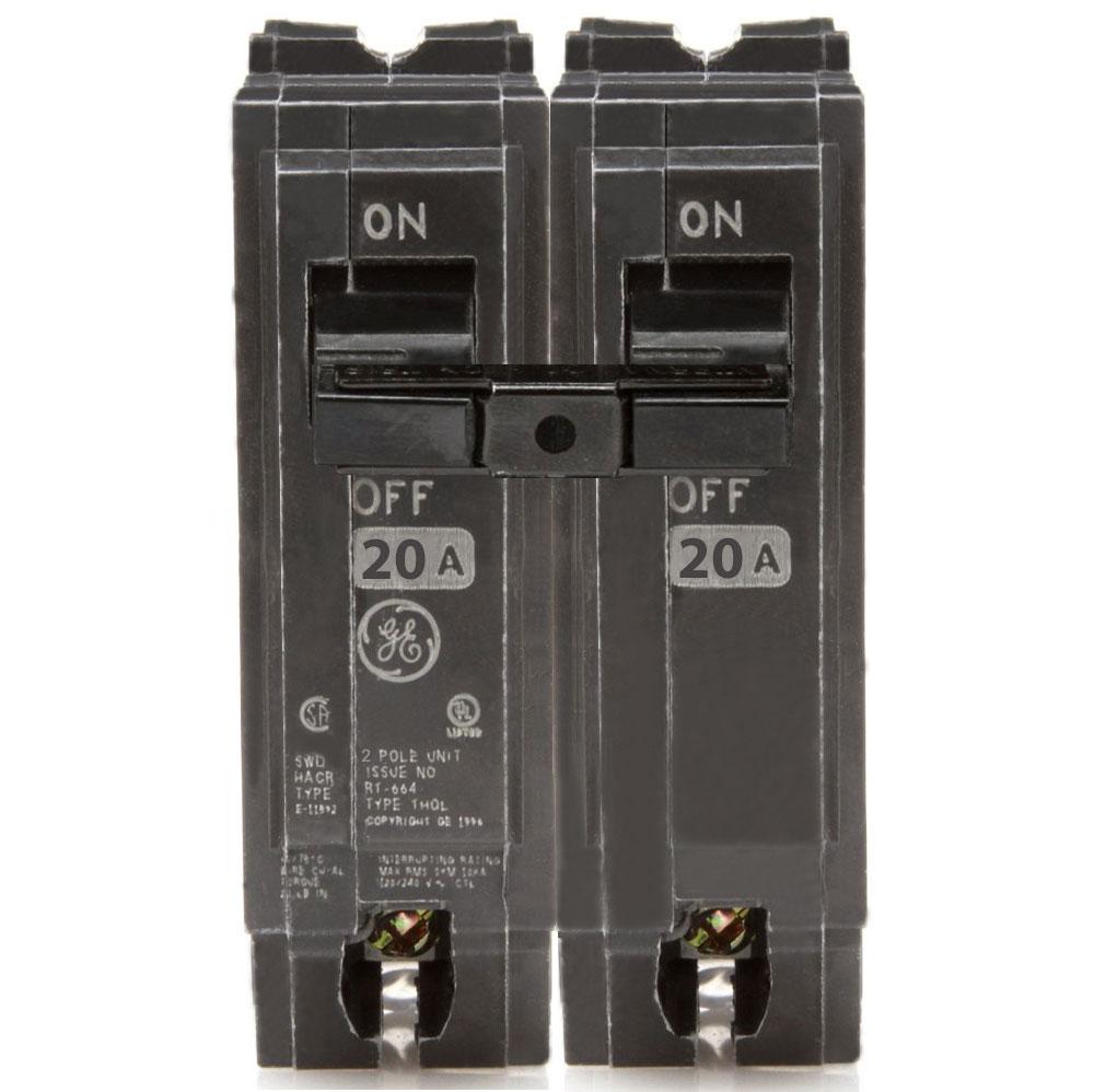 THQL2120 - GE - 20 Amp Circuit Breaker – SimplyBreakers.com