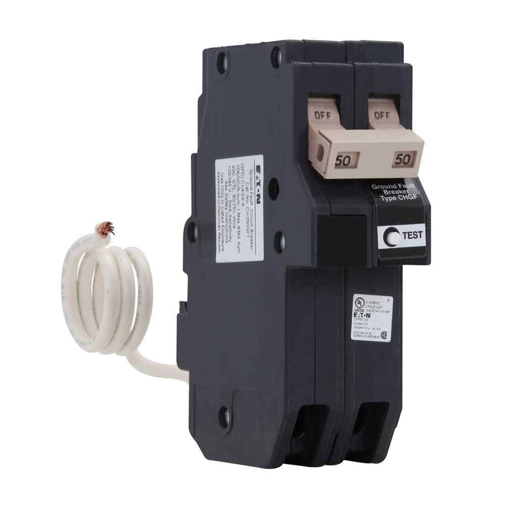 CHN250GF - Eaton - 50 Amp Ground Fault Circuit Breaker