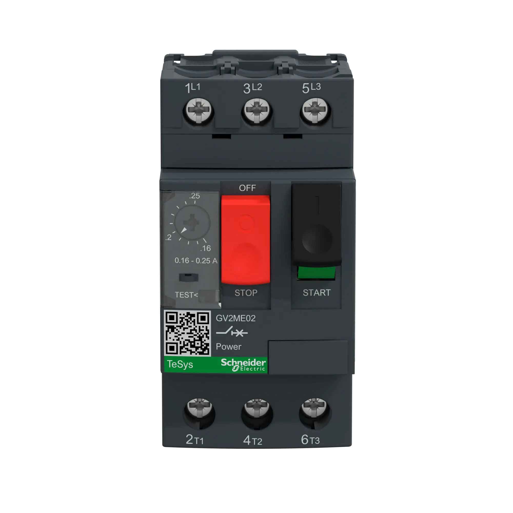 1PZ Nuovo Schneider Electric GV2 MC02, Avviatore Motore Originale, Consegna Rapida