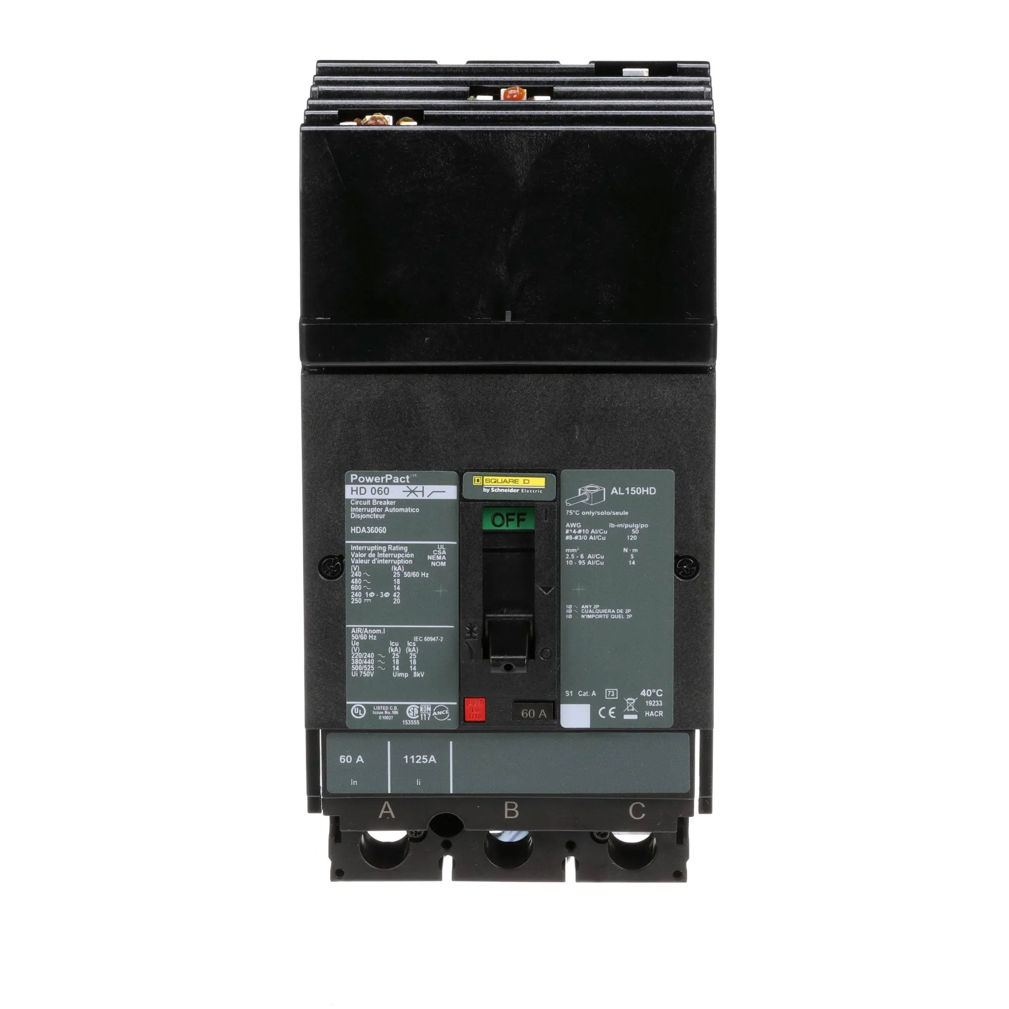 HDA36060 - Square D - Molded Case Circuit Breaker – SimplyBreakers.com