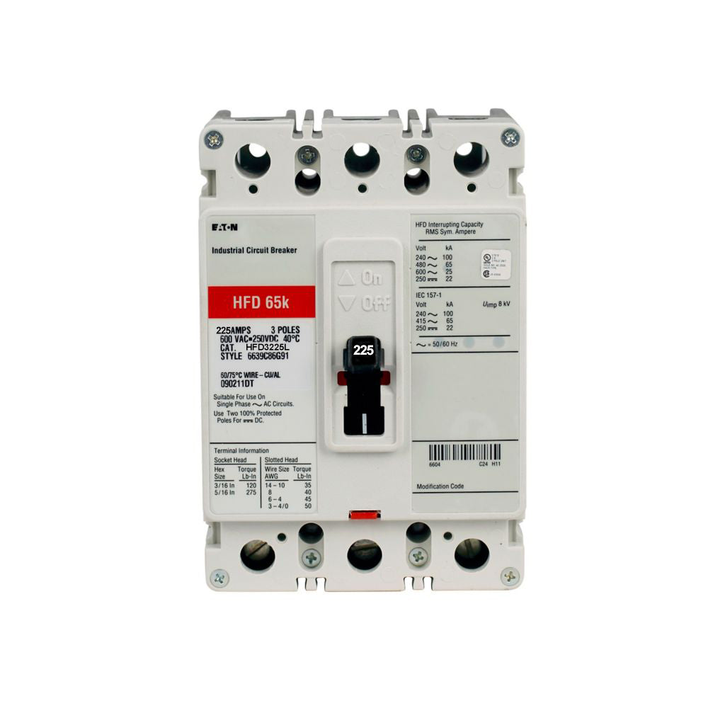 HFD3225L - Eaton - Molded Case Circuit Breaker – SimplyBreakers.com