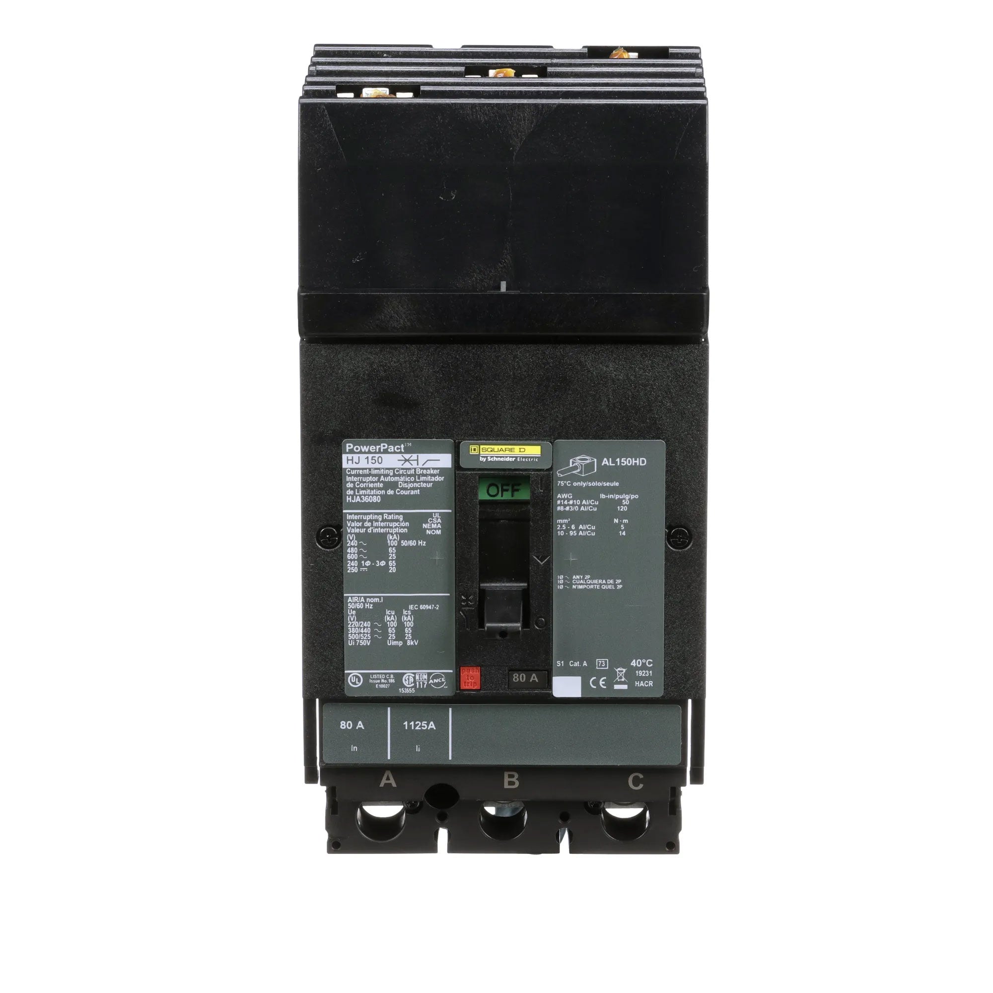 HJA36080 - Square D - Molded Case Circuit Breaker – SimplyBreakers.com