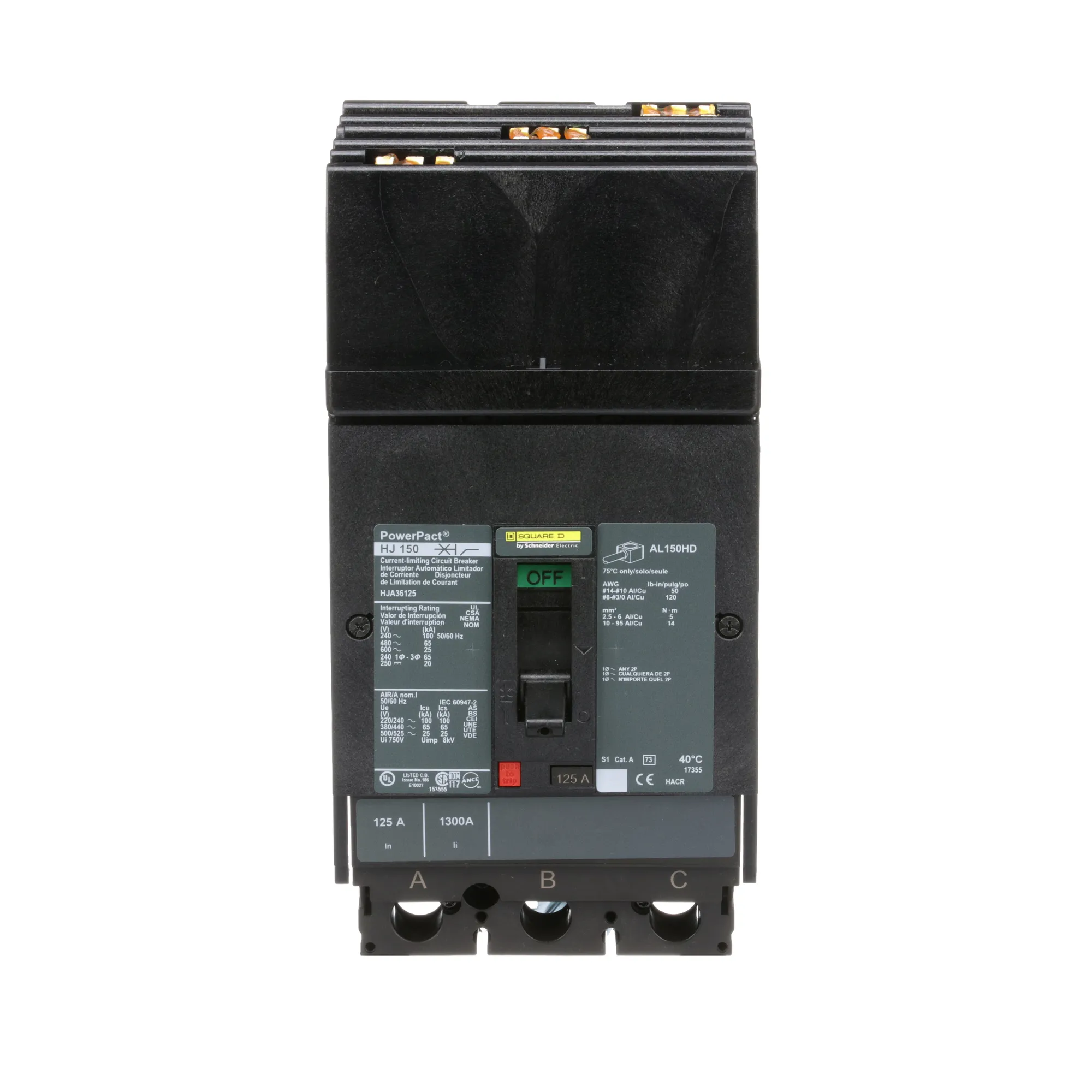 HJA36125 - Square D - Molded Case Circuit Breaker – SimplyBreakers.com