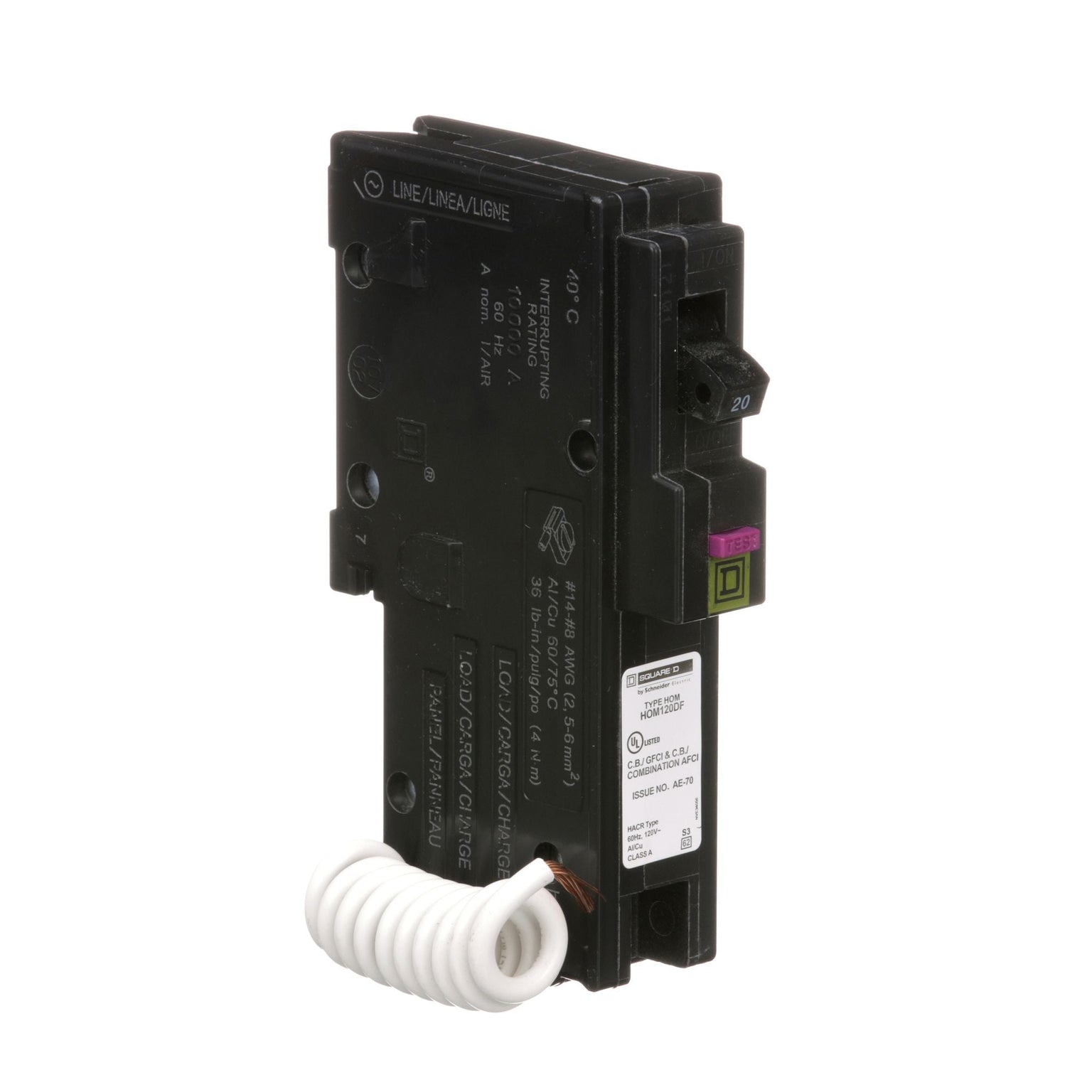 HOM120DF - Square D Homeline - Dual Function Circuit Breaker
