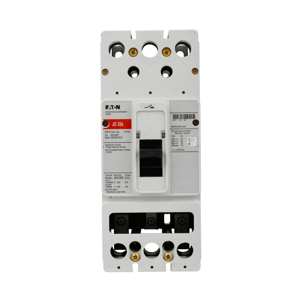 JD2250 - Eaton - Molded Case Circuit Breaker – SimplyBreakers.com