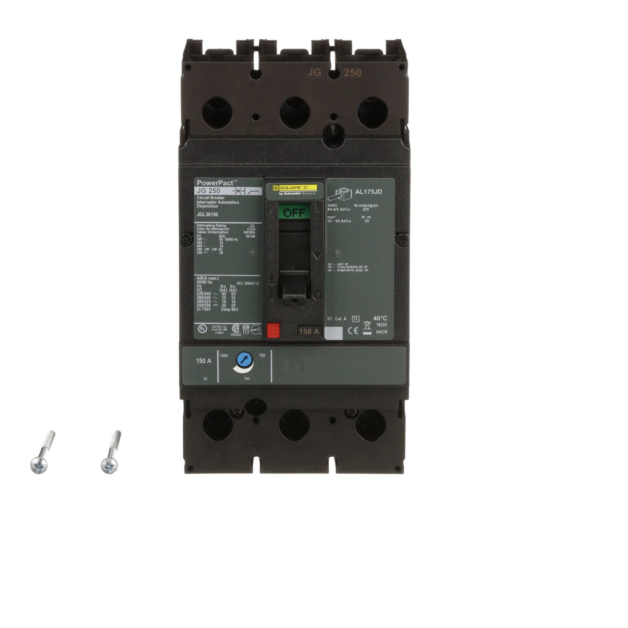 JGL36150 - Square D - Molded Case Circuit Breaker – SimplyBreakers.com