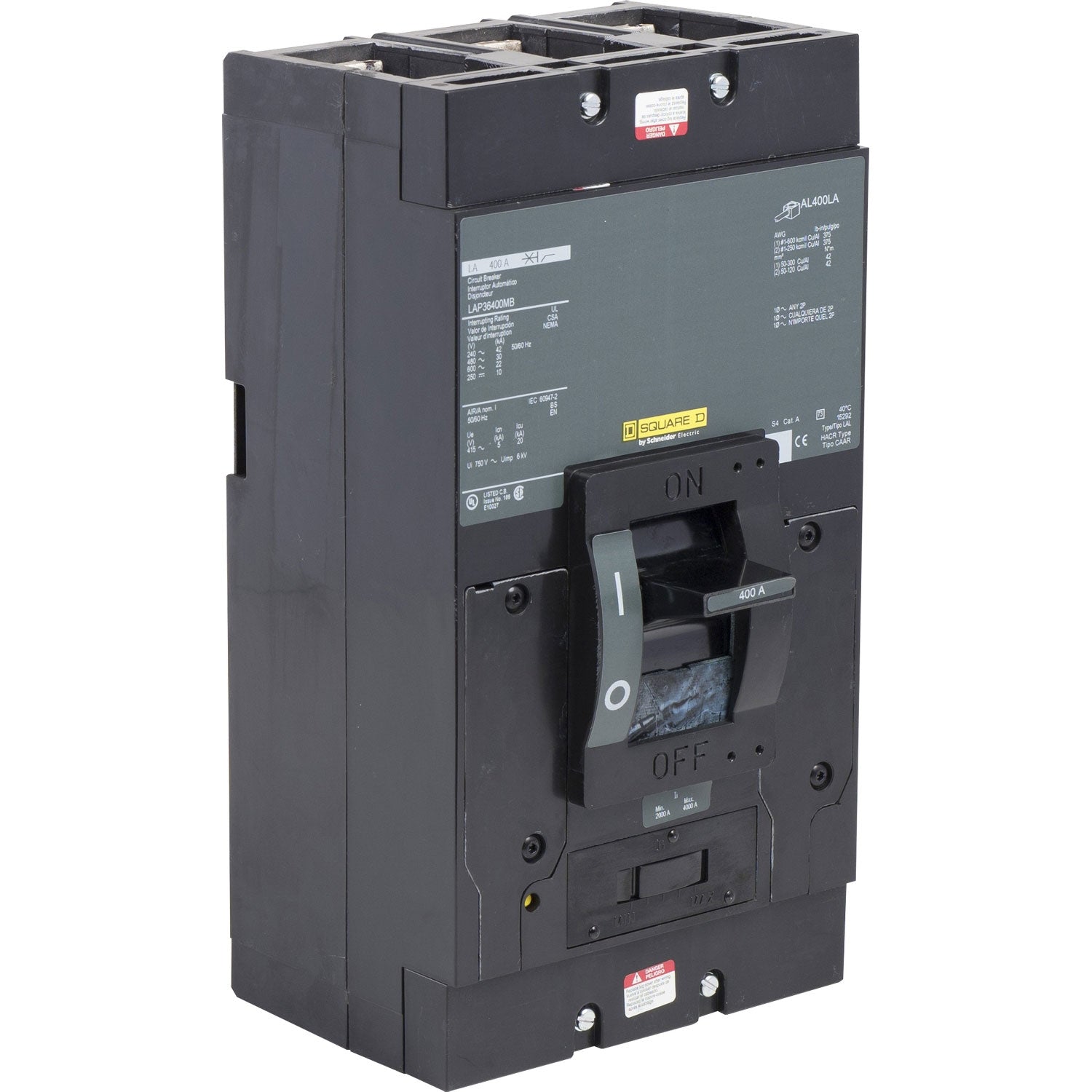 YA−MAN IB-41B LAP36400MB - Square D - 400 Amp Molded Case Circuit Breaker