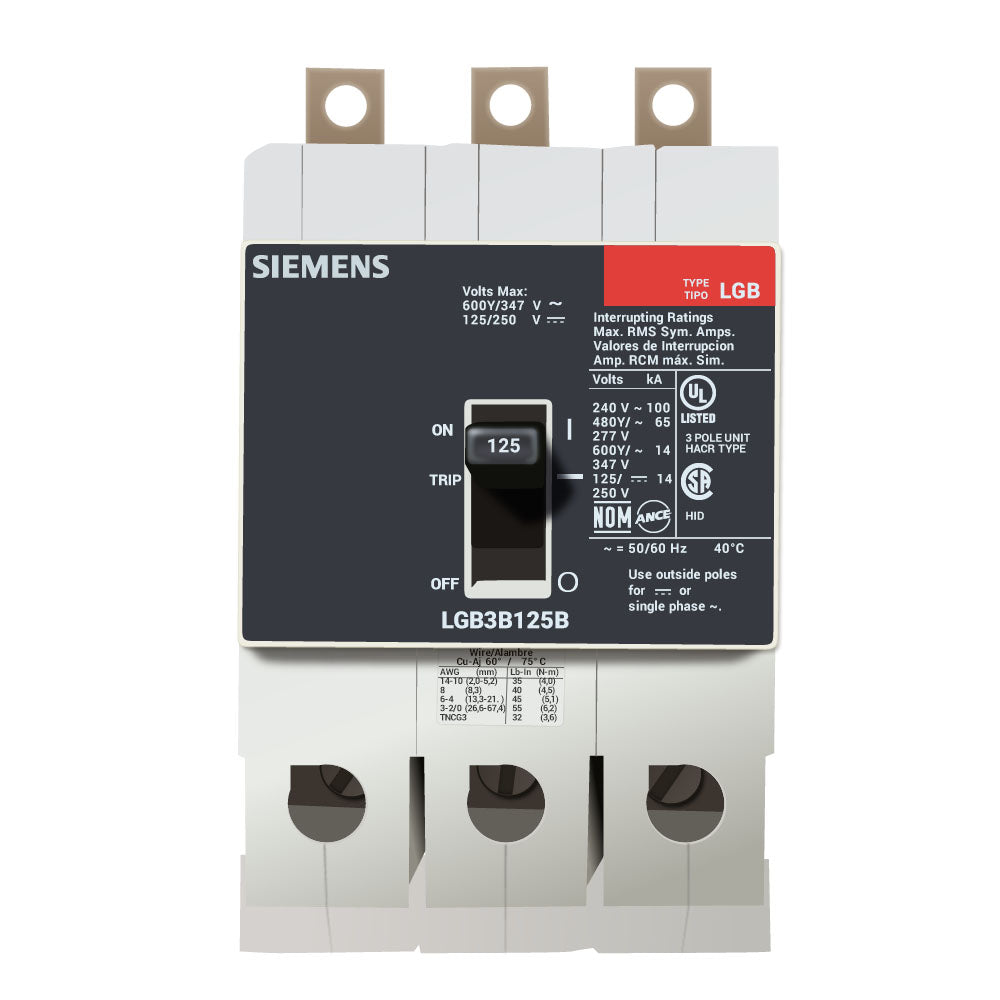 LGB3B125B - Siemens - Molded Case Circuit Breaker – SimplyBreakers.com