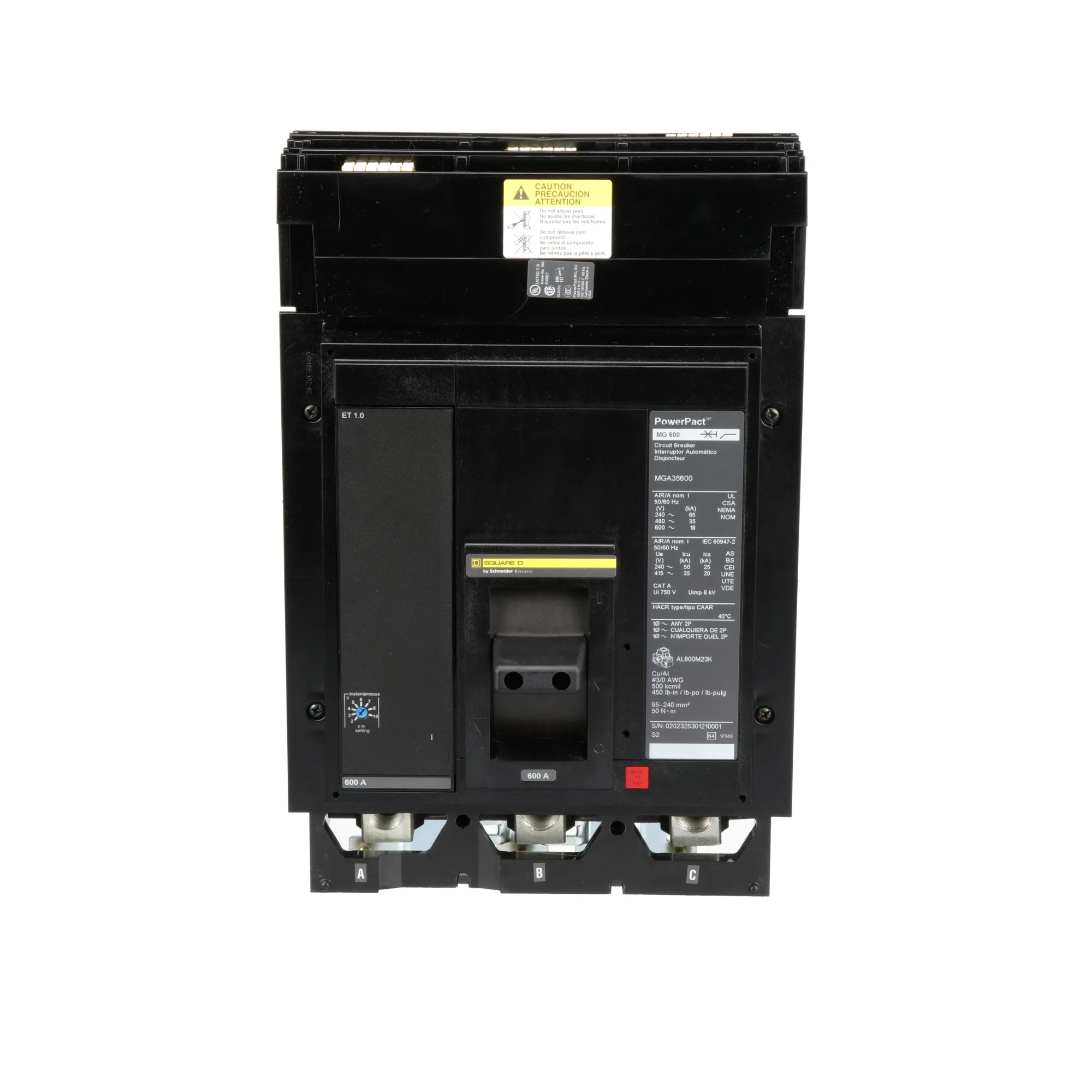 MGA36600 - Square D - Molded Case Circuit Breaker – SimplyBreakers.com