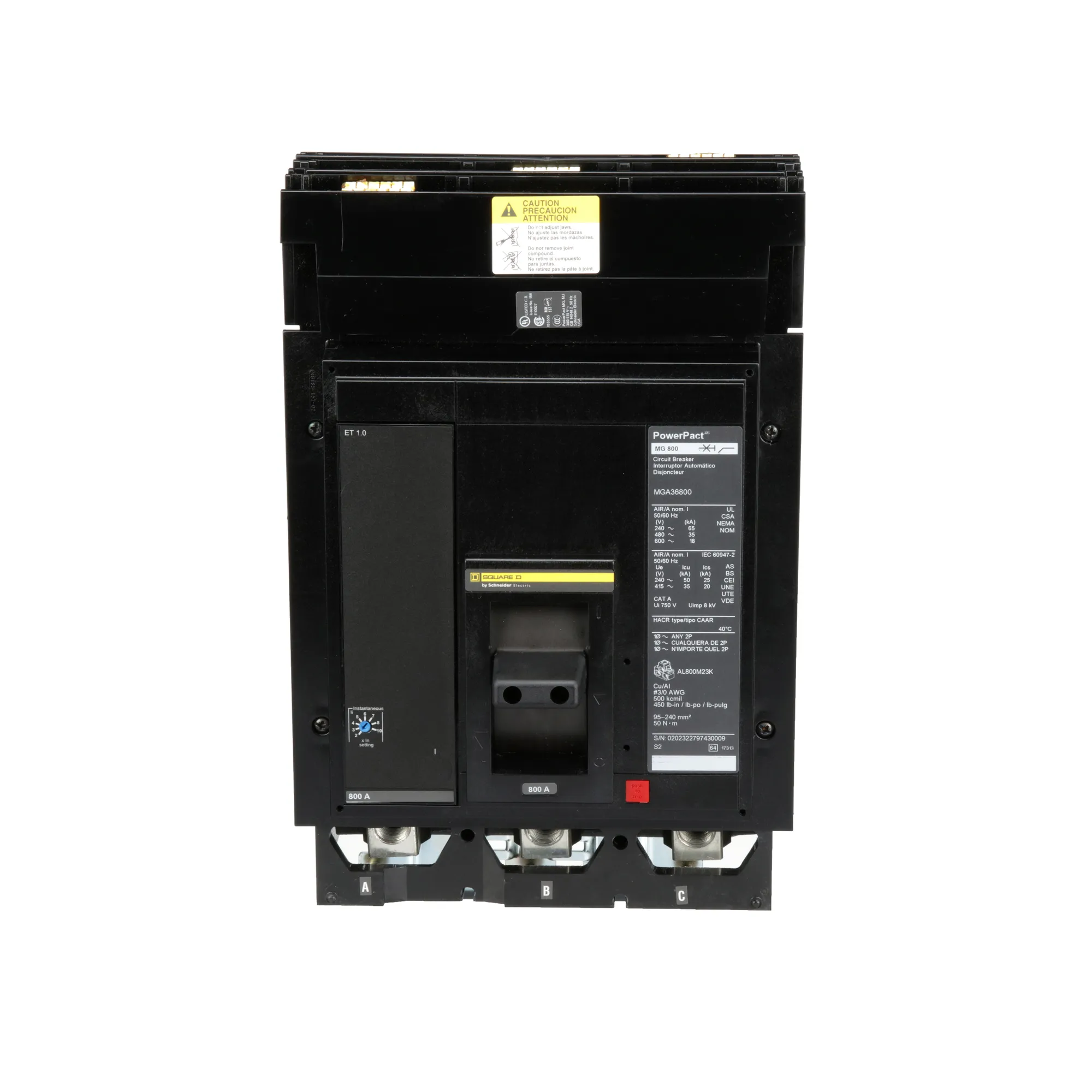 MGA36800 - Square D - Molded Case Circuit Breaker – SimplyBreakers.com