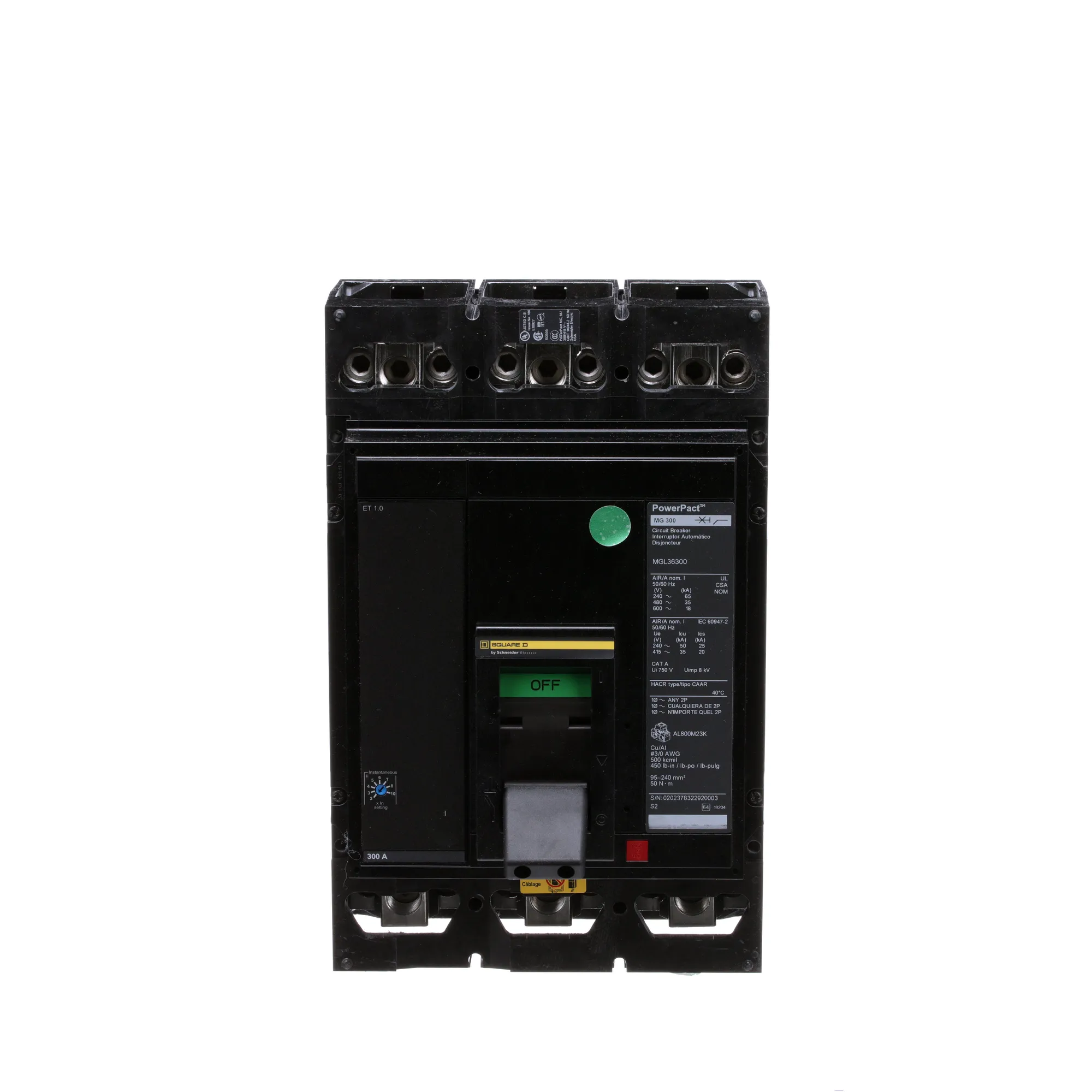 MGL36300 - Square D - Molded Case Circuit Breaker – SimplyBreakers.com