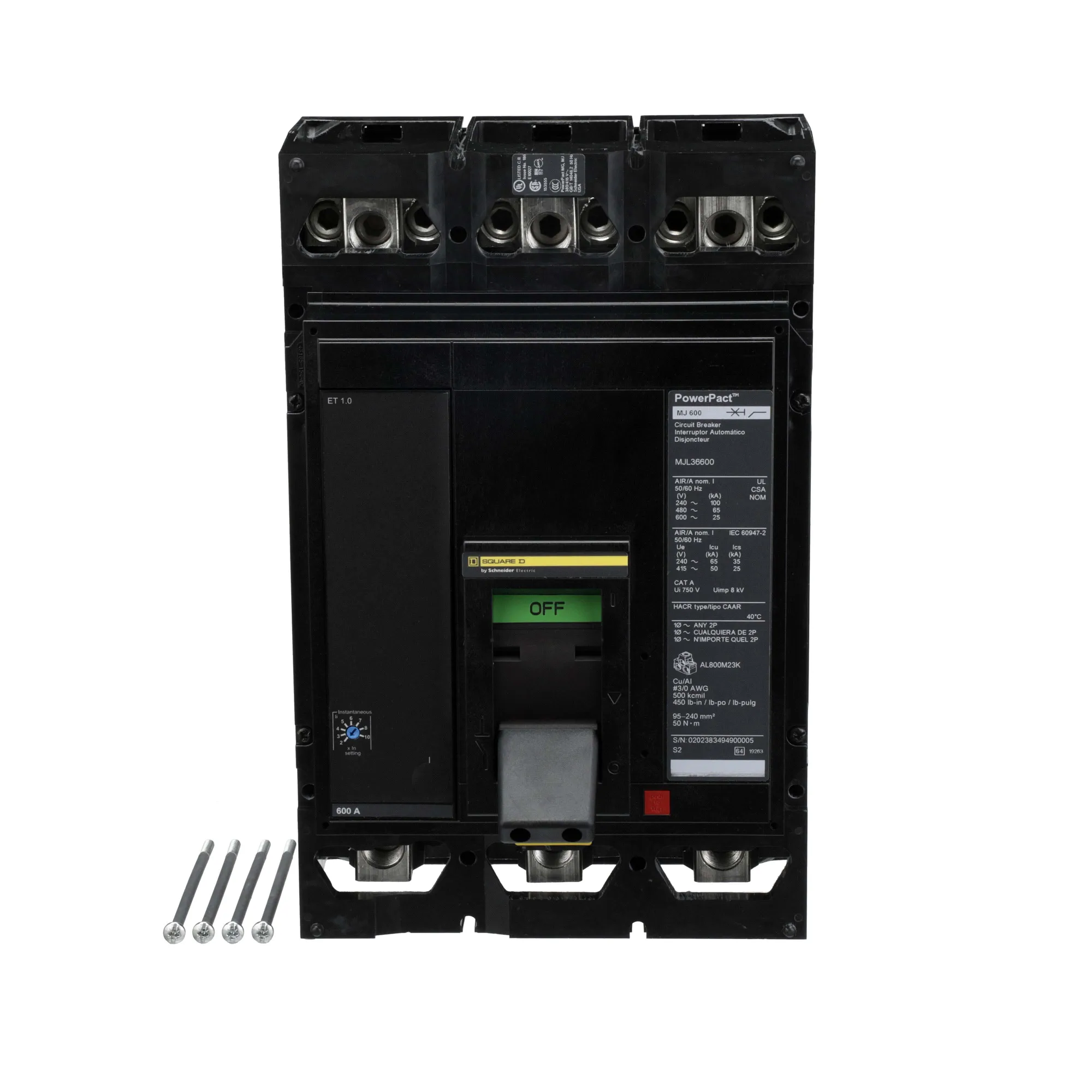 MJL36600 - Square D - Molded Case Circuit Breaker – SimplyBreakers.com