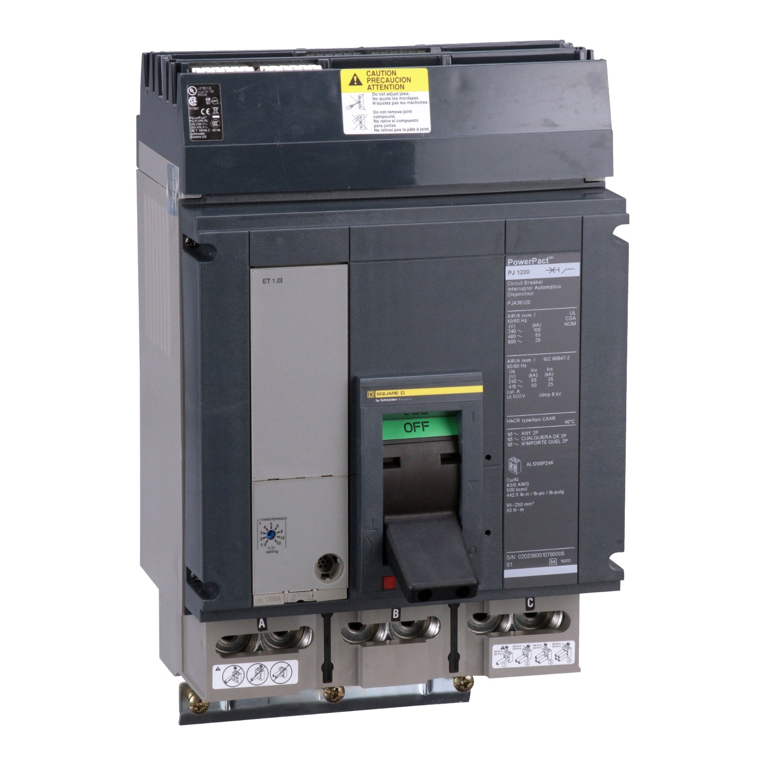 PJA36120 - Square D - Molded Case Circuit Breaker – SimplyBreakers.com