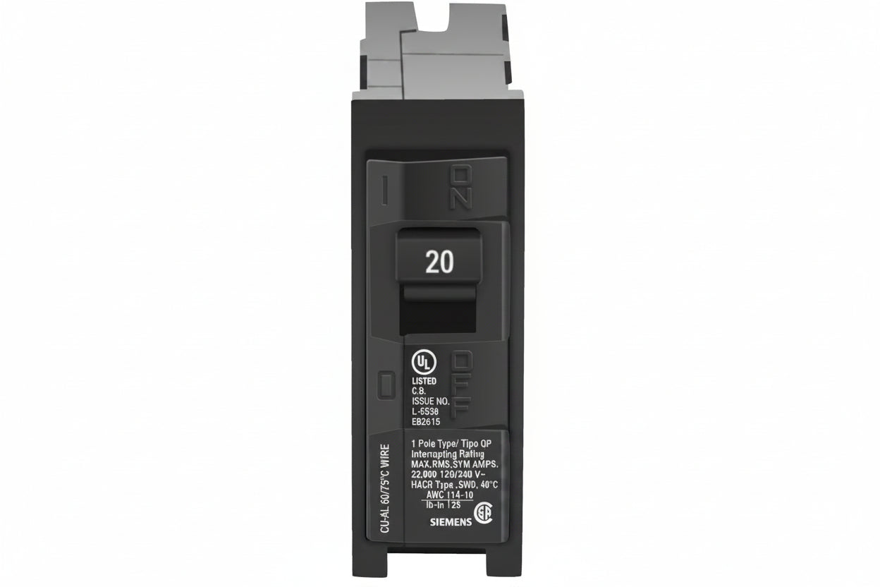 Q120H - Siemens - 20 Amp 22kA Circuit Breaker – SimplyBreakers.com
