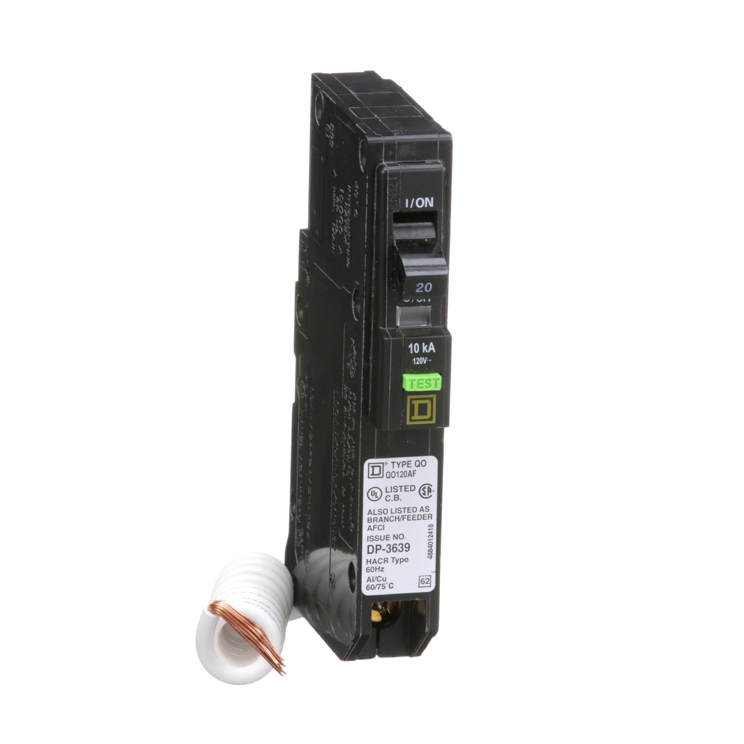 QO120AF - Square D - 20 Amp Molded Case Circuit Breaker
