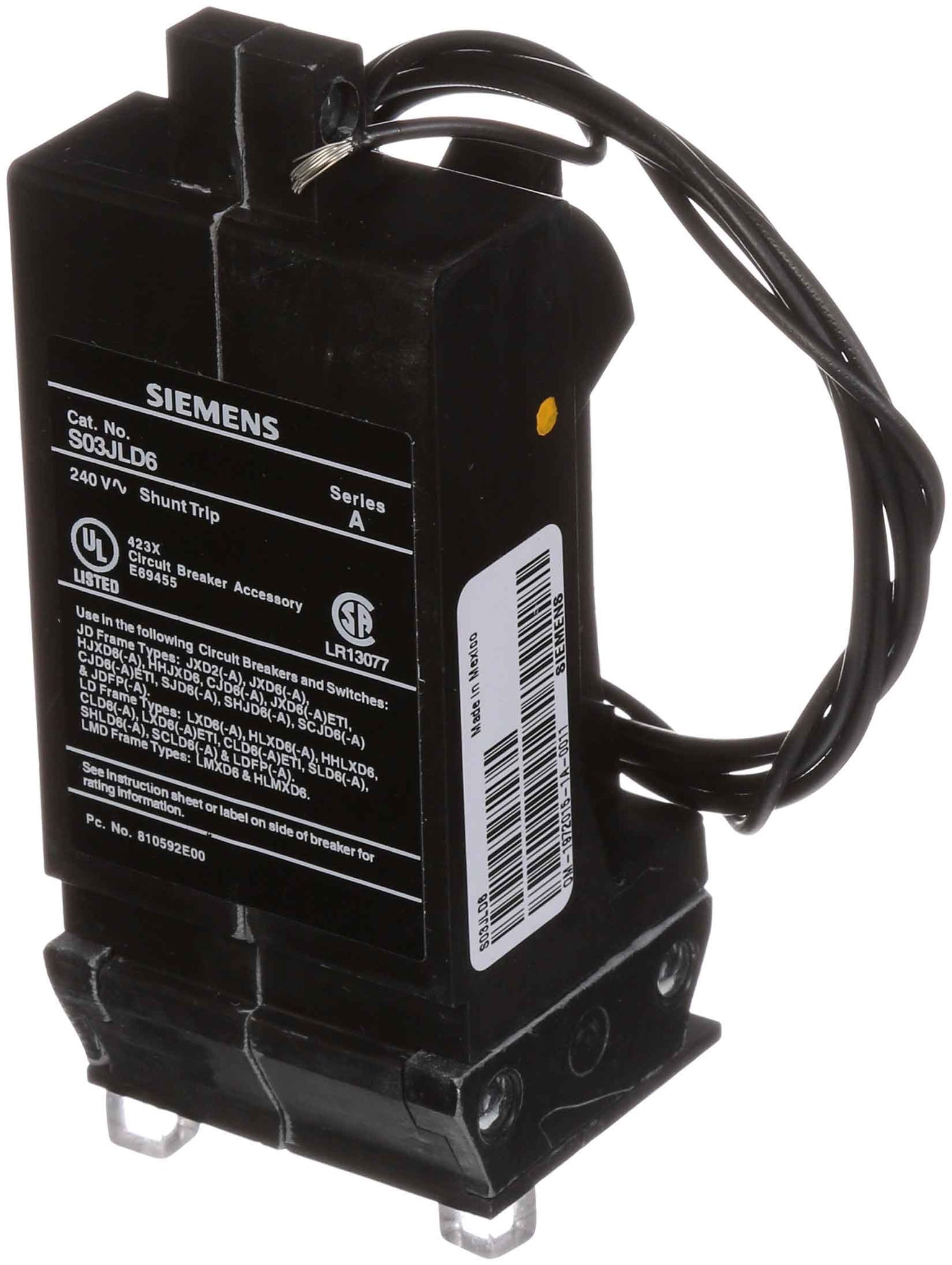 S03JLD6 - Siemens - Shunt Trip