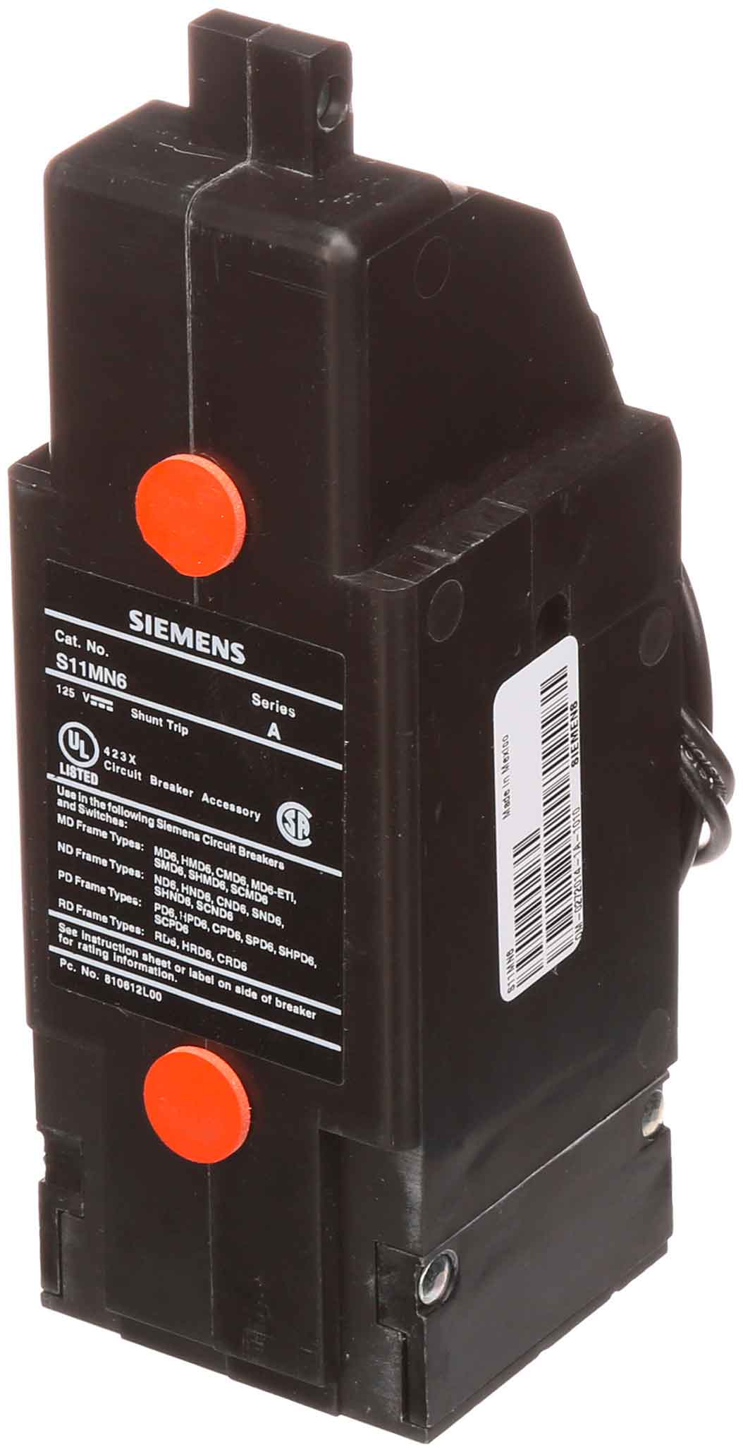 S11MN6 - Siemens - Shunt Trip