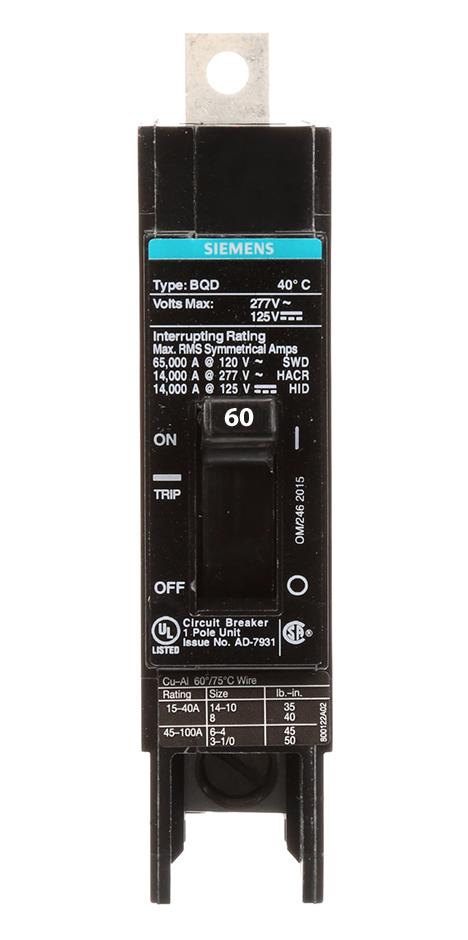 BQD160 - Siemens - 60 Amp Molded Case Circuit Breaker