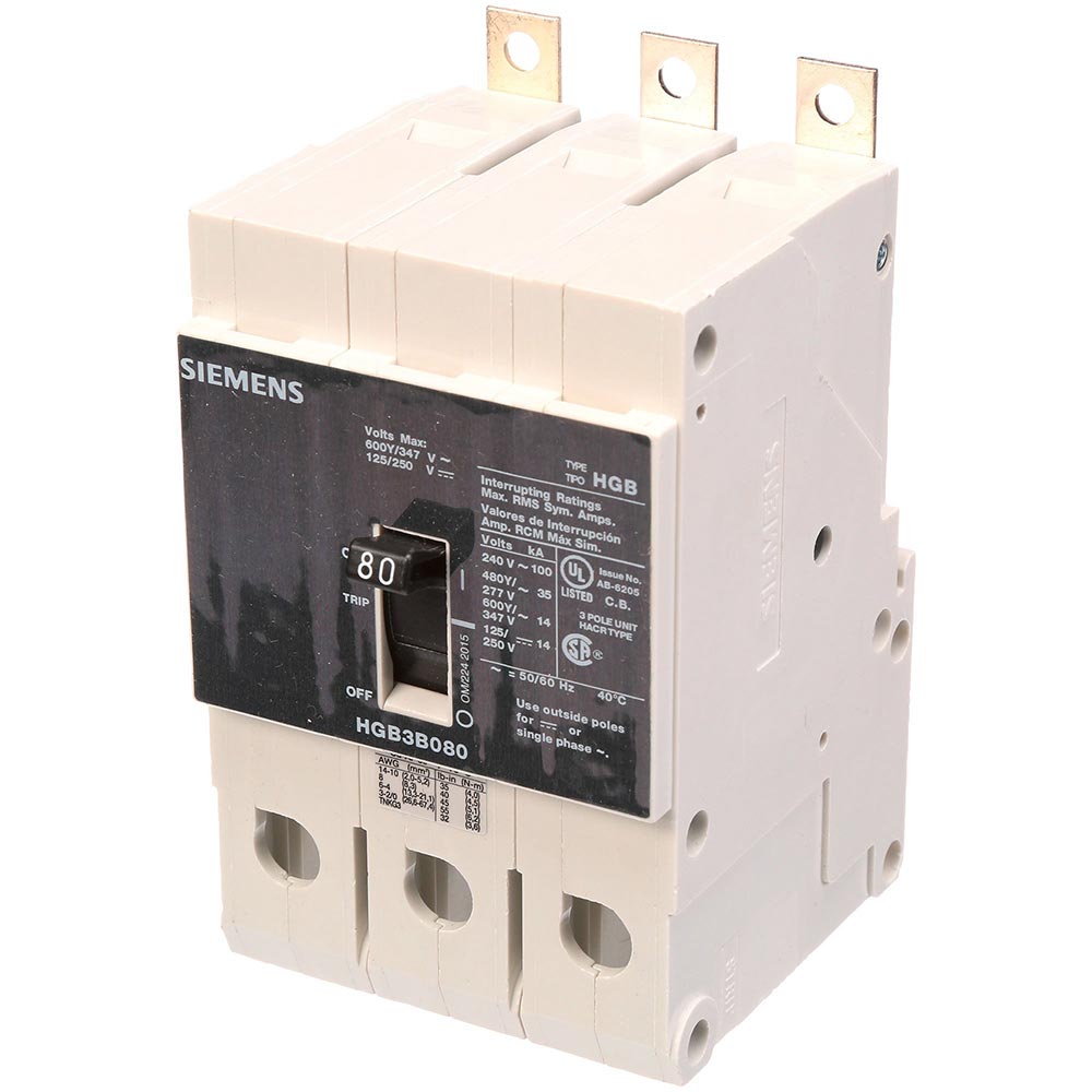 HGB3B080B - Siemens - Molded Case Circuit Breaker