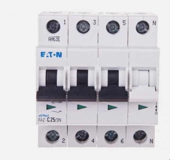 FAZ-C25-3N - Eaton - Circuit Breaker