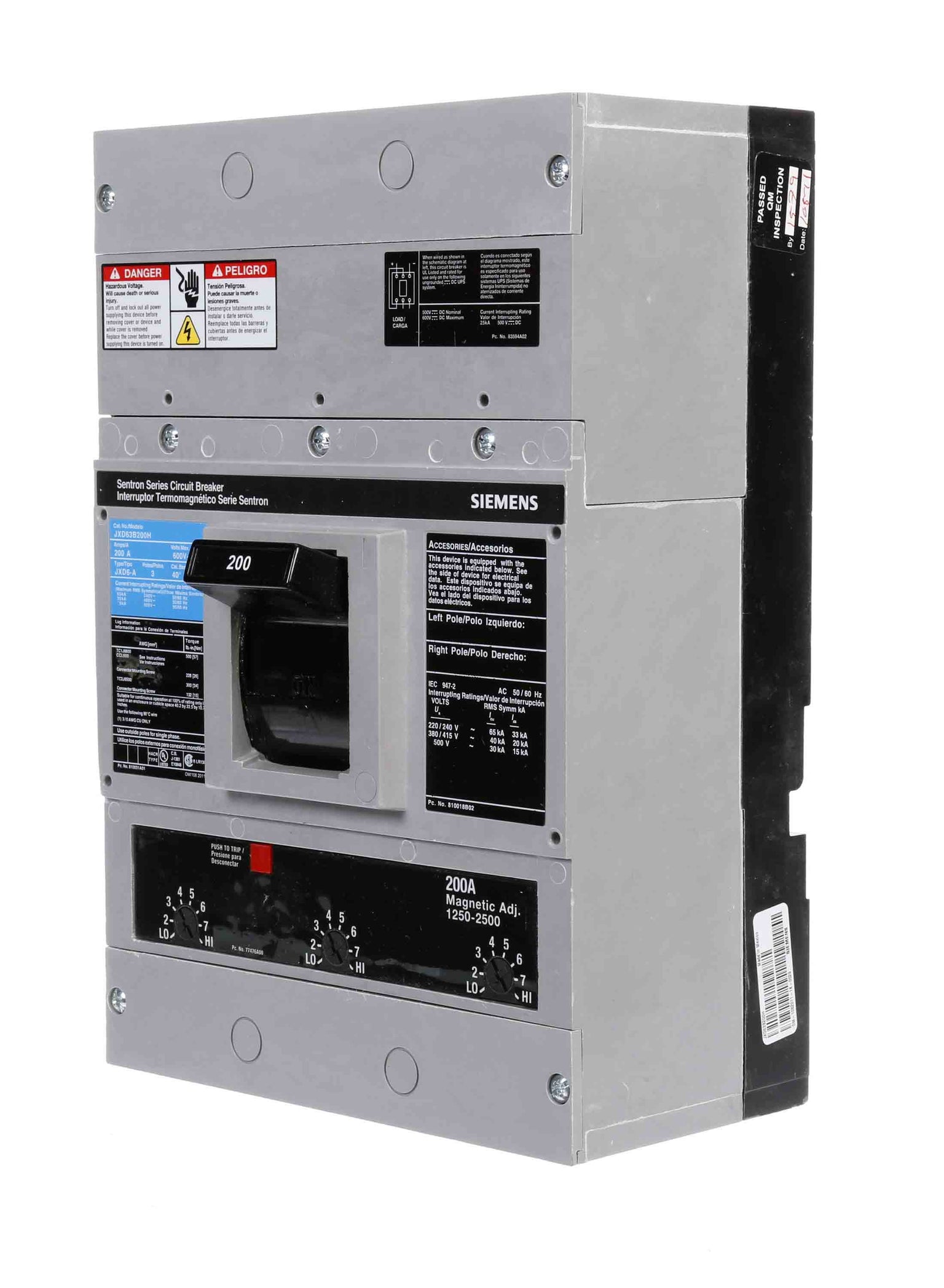 JXD63B200H - Siemens - Molded Case