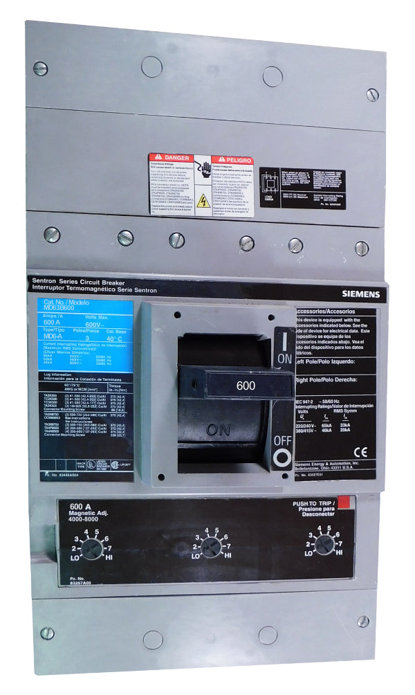 MD63B600 - Siemens - Molded Case