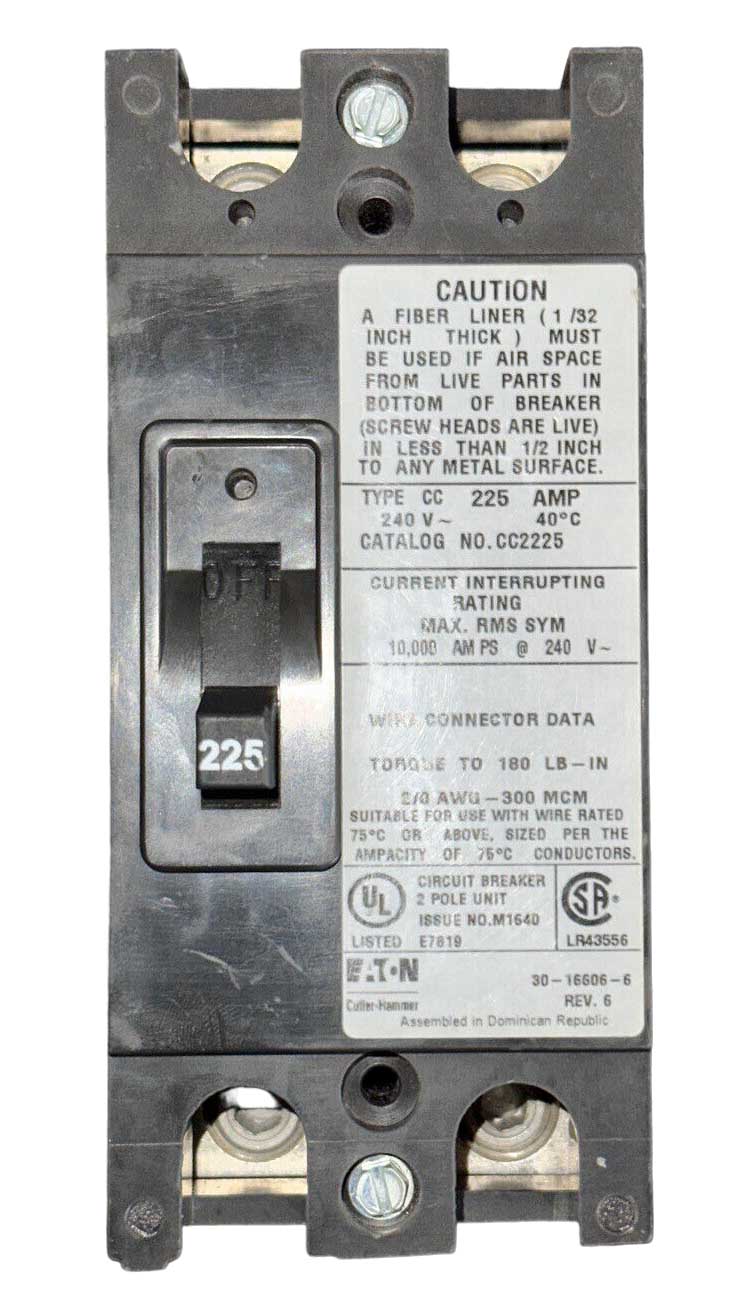 CC2225 - Eaton - Main Circuit Breaker – SimplyBreakers.com