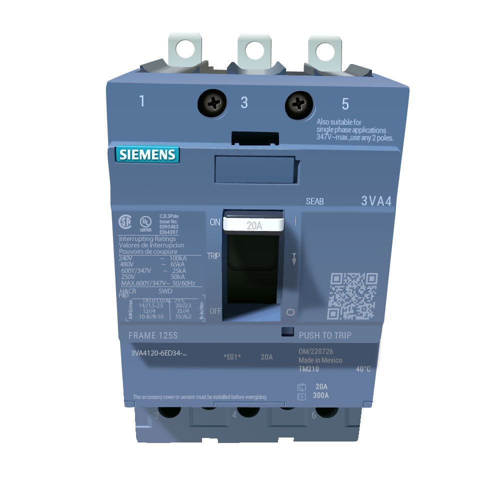 3VA4120-6ED34-0AA0 - Siemens - Molded Case Circuit Breaker