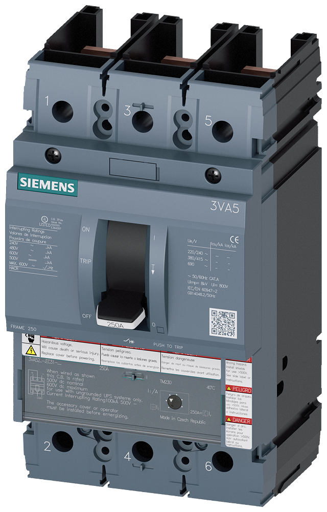 3VA5217-6EC31-0AA0 - Siemens - Molded Case Circuit Breakers