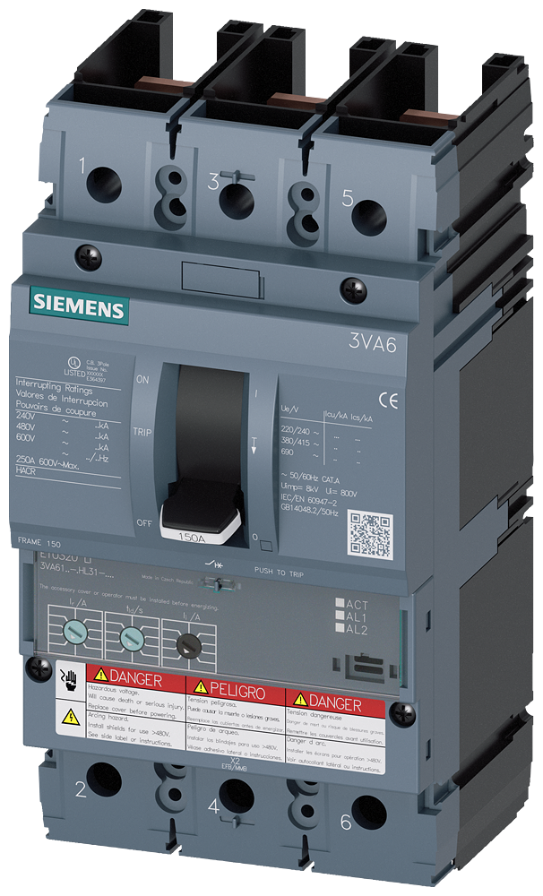3VA6140-7HL31-0AA0 - Siemens - Molded Case Circuit Breakers