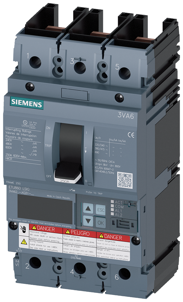 3VA6225-6KQ31-0AA0 - Siemens - Molded Case Circuit Breakers