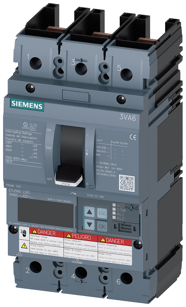 3VA6225-7JQ31-0AA0 - Siemens - Molded Case Circuit Breakers
