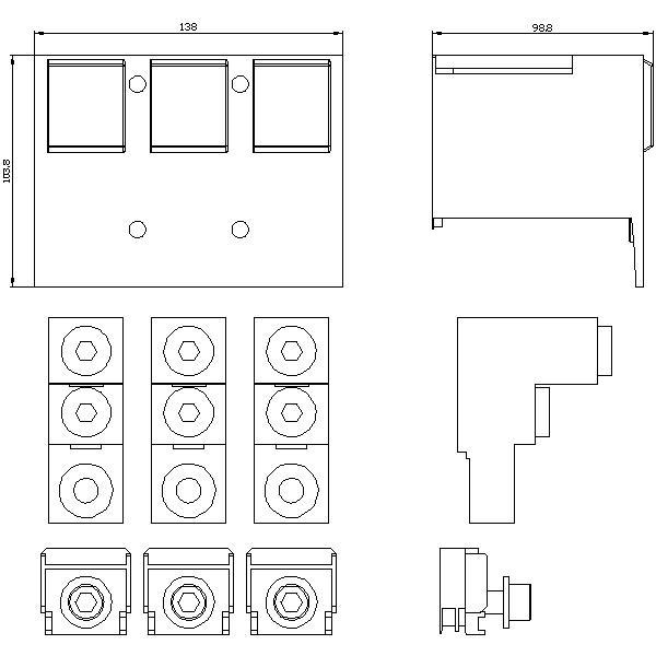 3VA9473-0JJ23 - Siemens - Lug Terminal Kit