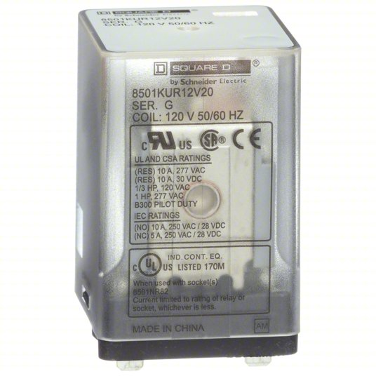 8501KUR12V20 - Square D - Plug In Relay