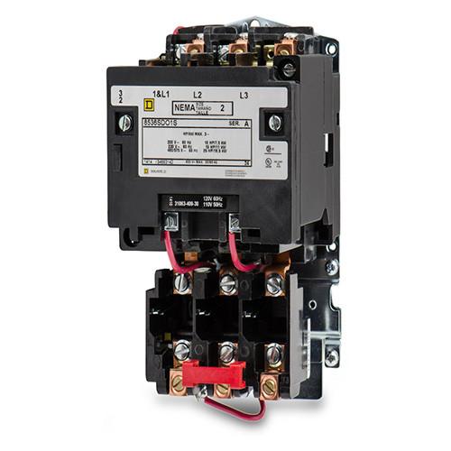 8536SDO1V02S - Square D 45 Amp 3 Pole 120 Volt Motor Starter