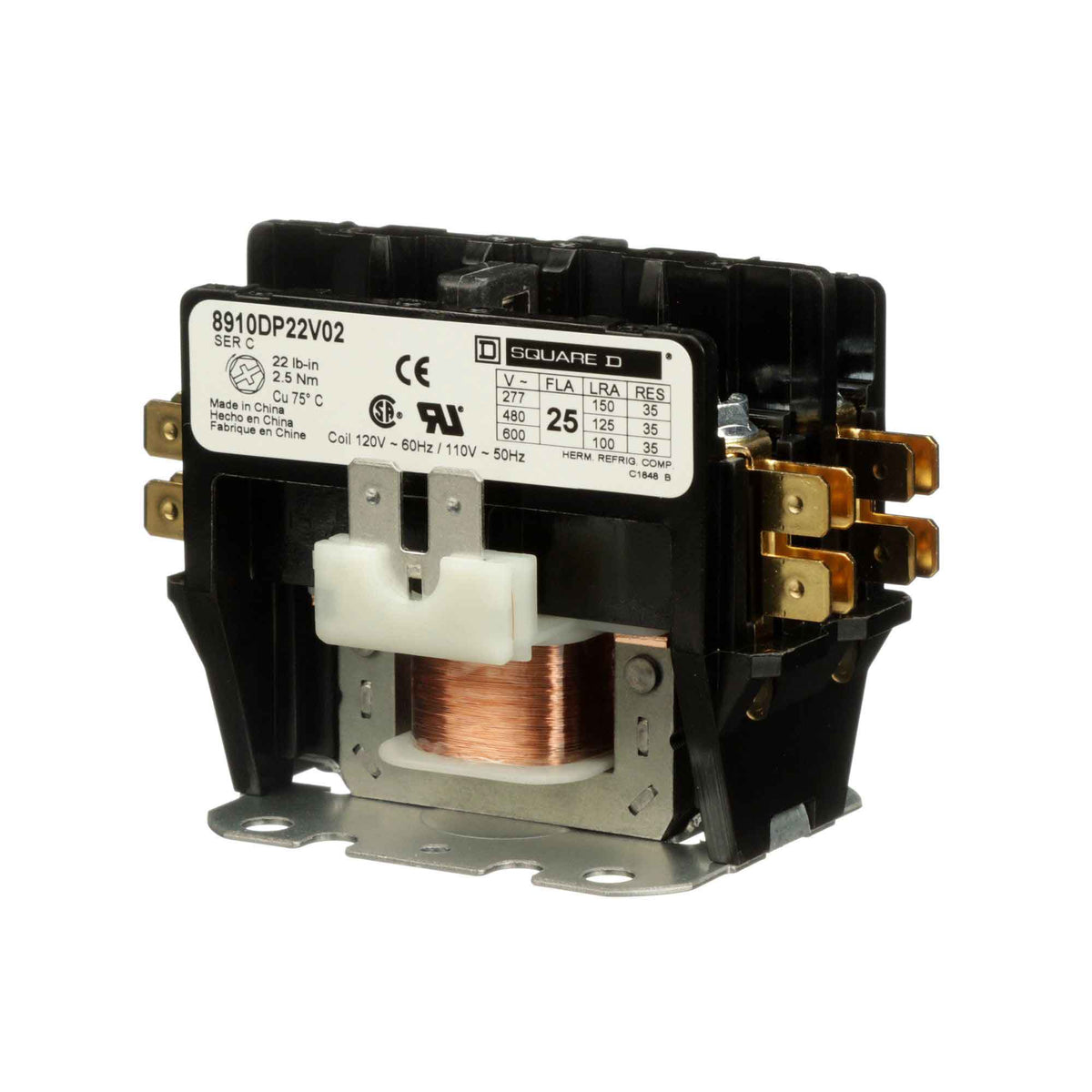 NEW IN BOX* SQUARED 8502SD02V02S AC MAGNETIC NEMA SIZE 2 CONTACTOR 110/120V NEW IN BOX* SQUARED 8502SD02V02S AC MAGNETIC NEMA SIZE 2 CONTACTOR 110/120V