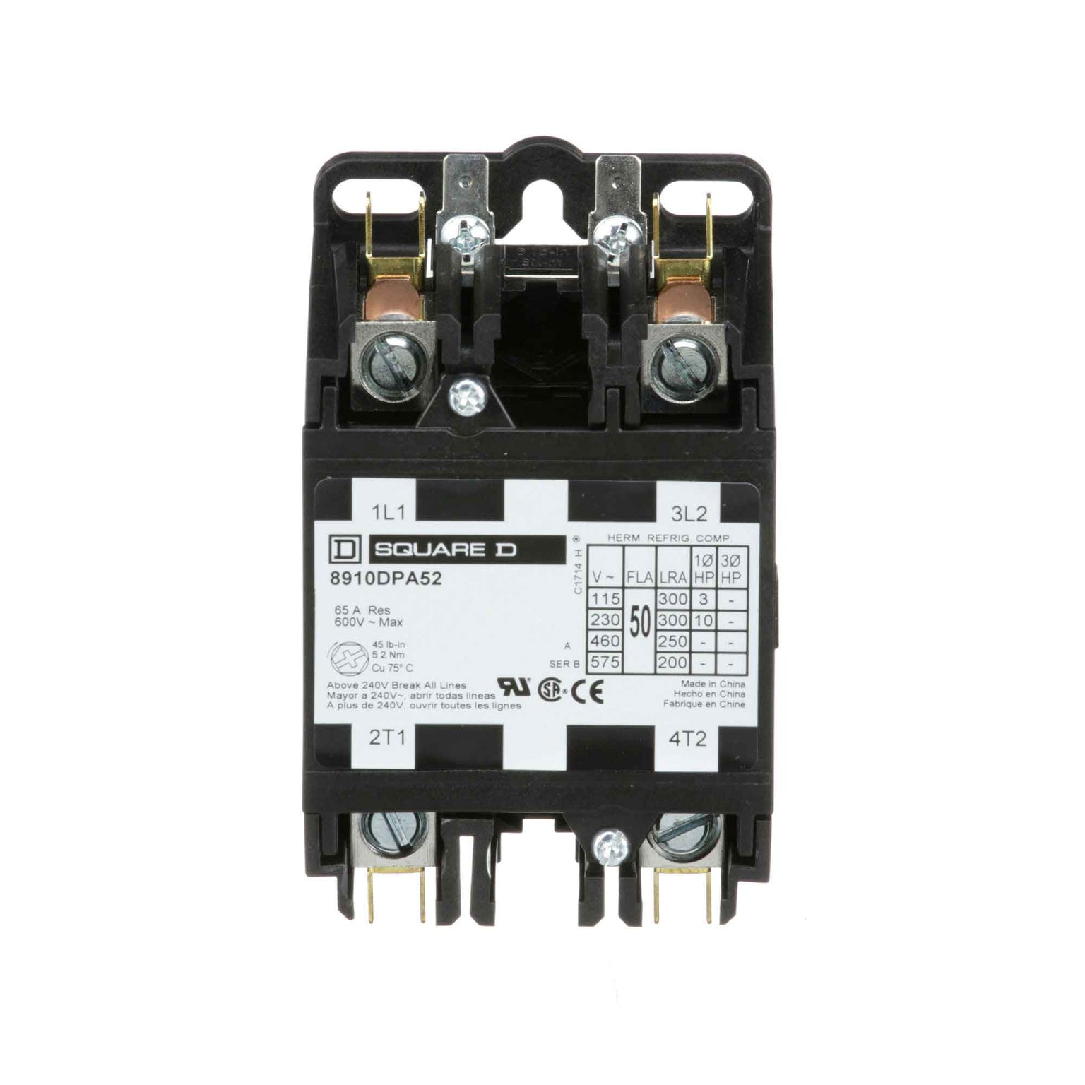 8910DPA52V02 - Square D - Definite Purpose Contactor