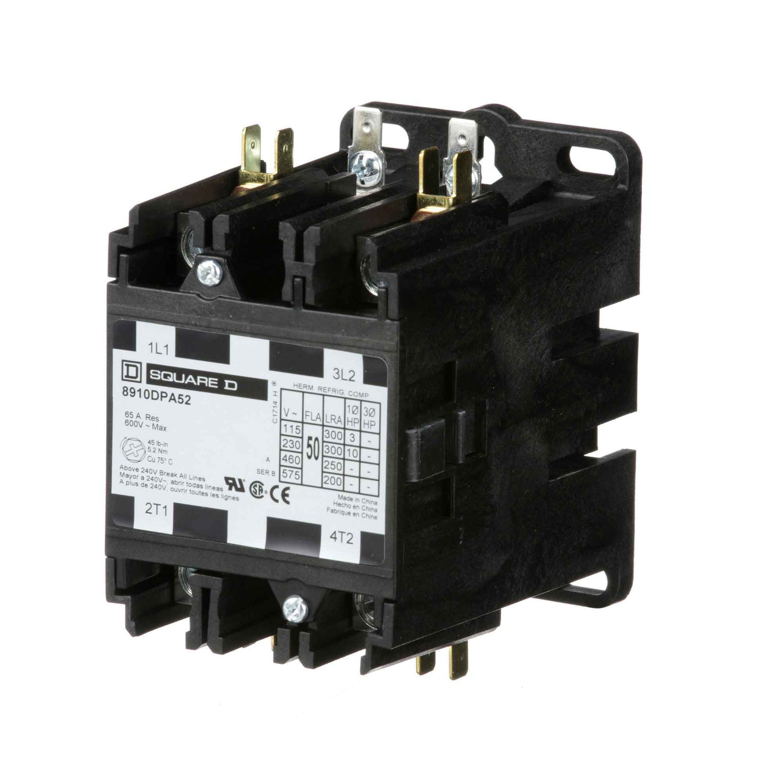 8910DPA52V02 - Square D - Definite Purpose Contactor