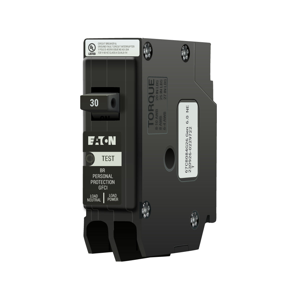 BRN130GF - Eaton - 30 Amp GFCI Circuit Breaker