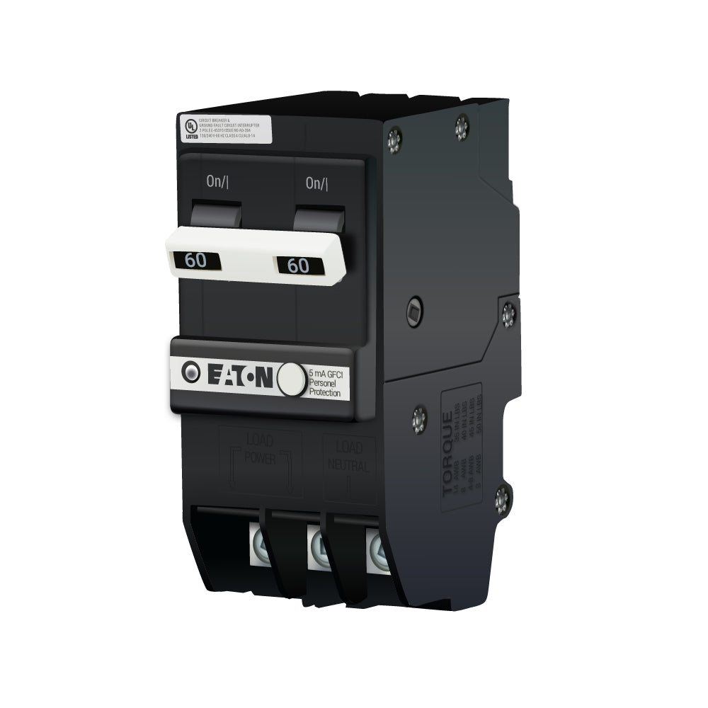 BRN260GF - Eaton - 60 Amp GFCI Circuit Breaker