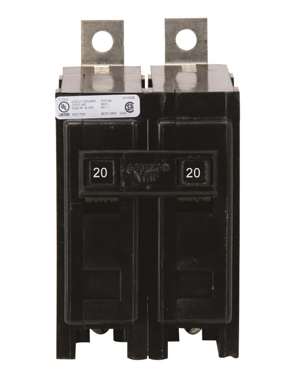 BAB2020 - Eaton Cutler-Hammer 20 Amp Double Pole Bolt-On Circuit Breaker