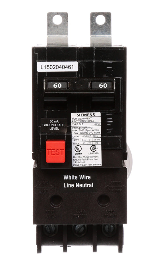 B260EG - Siemens - Circuit Breaker