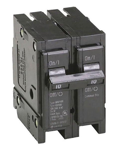 BR210 - Eaton Cutler-Hammer 10 Amp 2 Pole 240 Volt Plug-In Molded Case Circuit Breaker