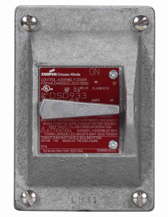 DSD933 - Crouse-Hinds - Switch Cover – SimplyBreakers.com