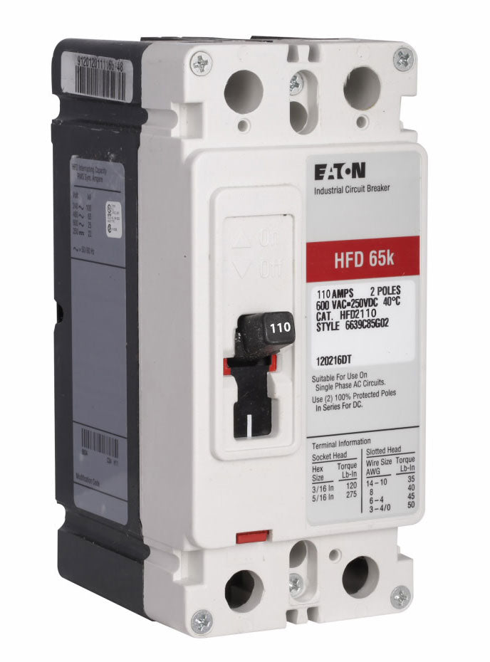 HFD2110 - Eaton - Molded Case Circuit Breaker
