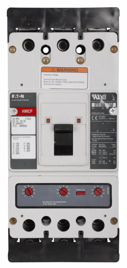 HMCP400G5W - Eaton Molded Case Circuit Breakers