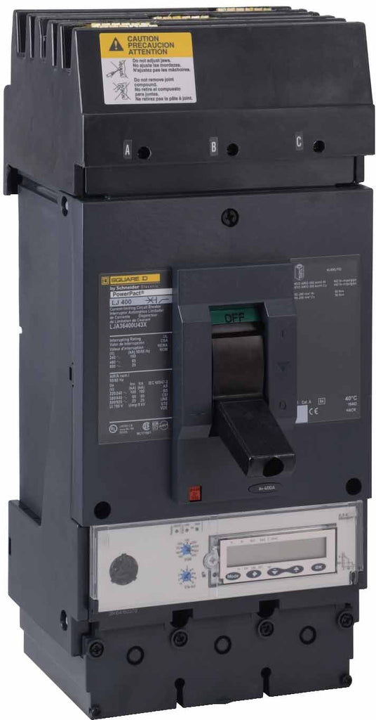 【新品未使用】BREAKER OUT 3mm Long John JLA36225 - Circuit breaker, PowerPacT J, 225A, 3 pole, 600VAC
