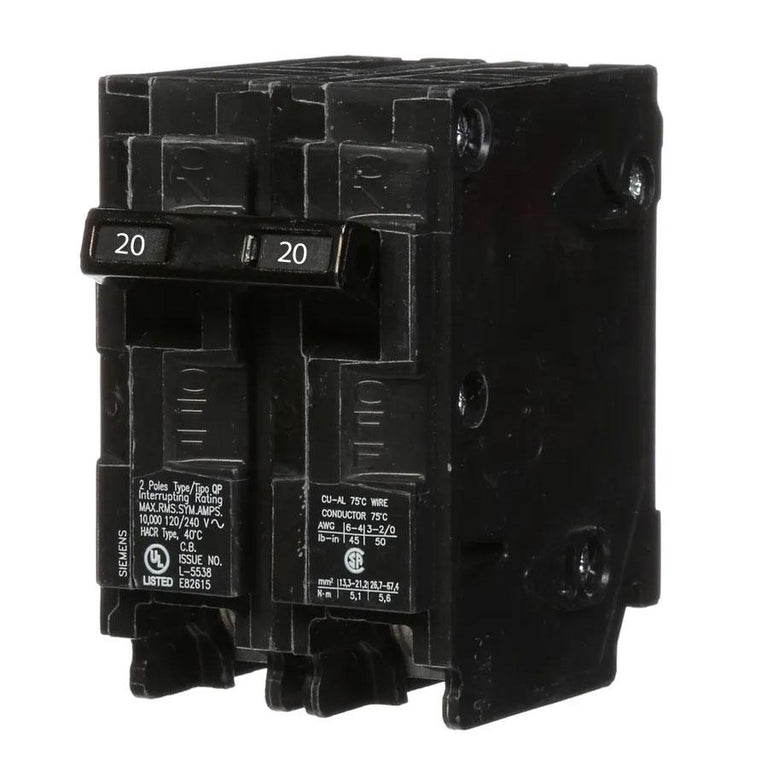 Q220 - Siemens - 20 Amp Circuit Breaker – SimplyBreakers.com